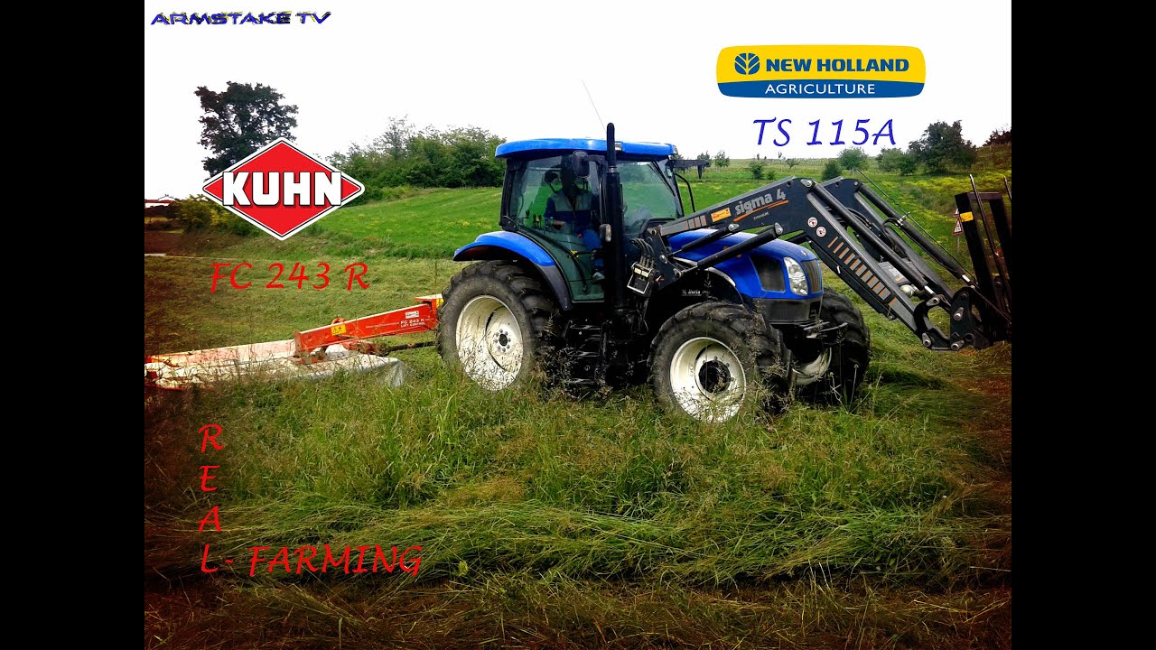 | REAL-FARMING | Fienagione 2016 | New Holland TS 115A & Kuhn FC 243R