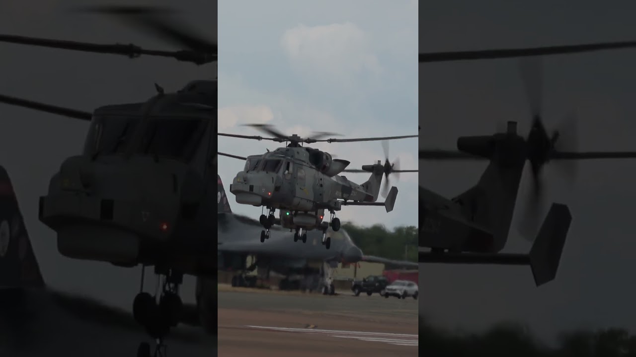 Royal Navy leanardo Wildcat HMA2 RIAT Departures Day #riat