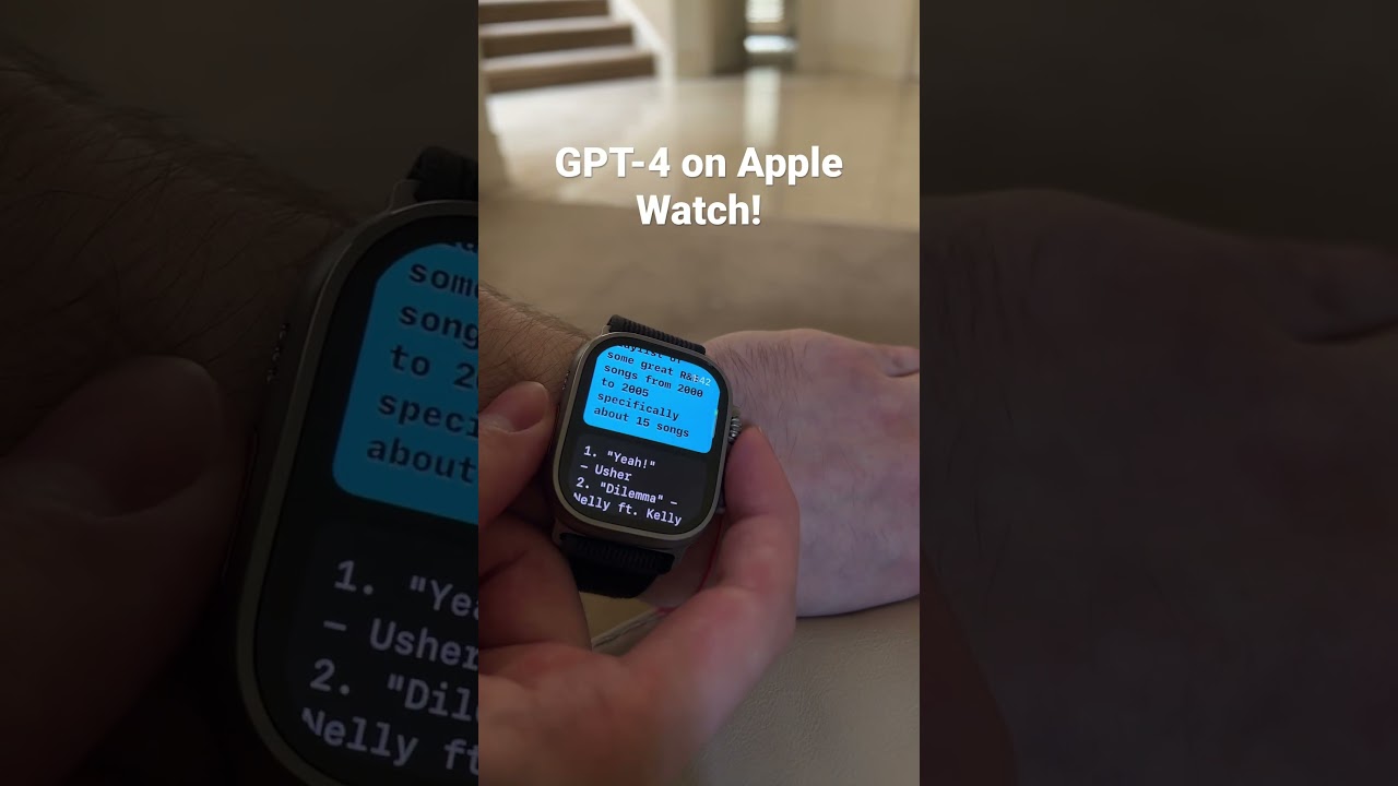 GPT-4 on Apple Watch Ultra! #Petey #WatchGPT