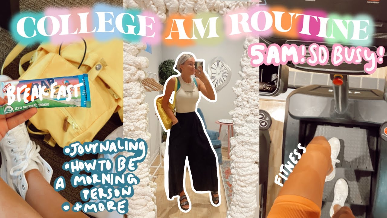 COLLEGE 5AM MORNING ROUTINE *productive + healthy* 2021!