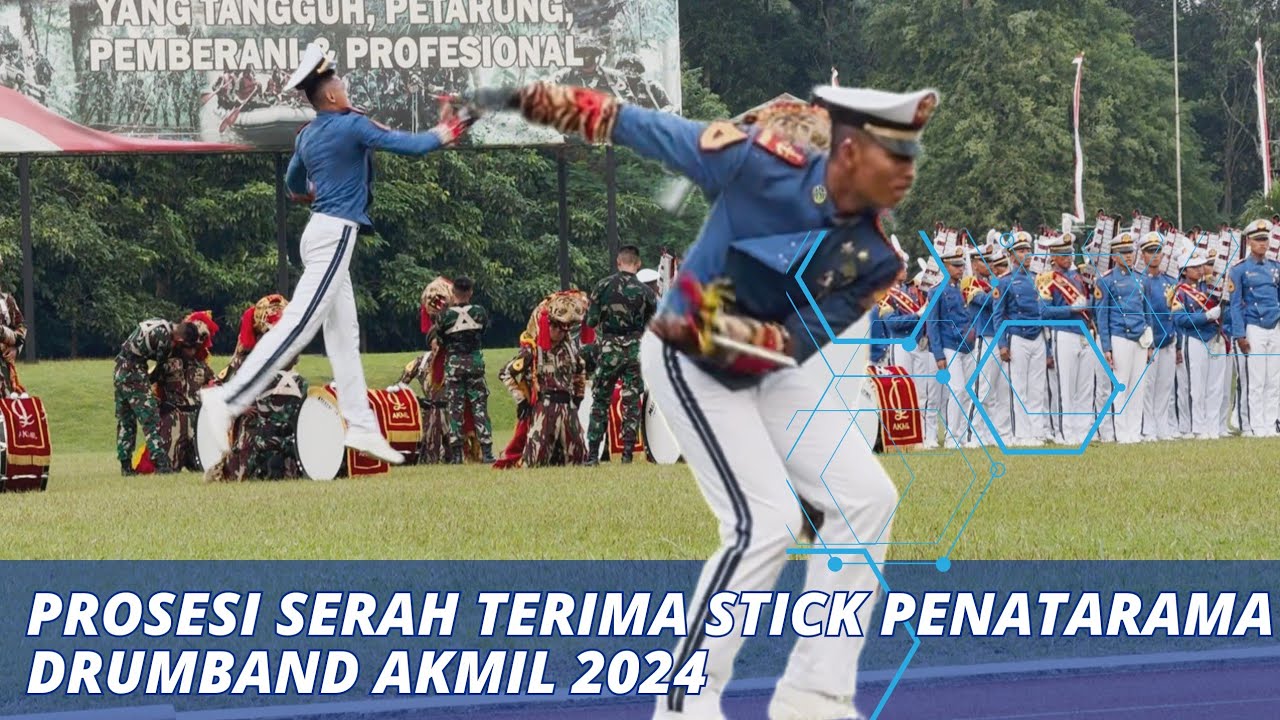 PROSESI SERAH TERIMA STICK PENATARAMA DRUMBAND AKMIL GS CANKA LOKANANTA 2024 #drumband #akmil