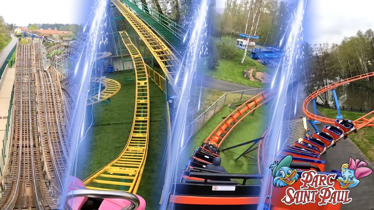 All Roller Coasters at Parc Saint Paul | Onride POV