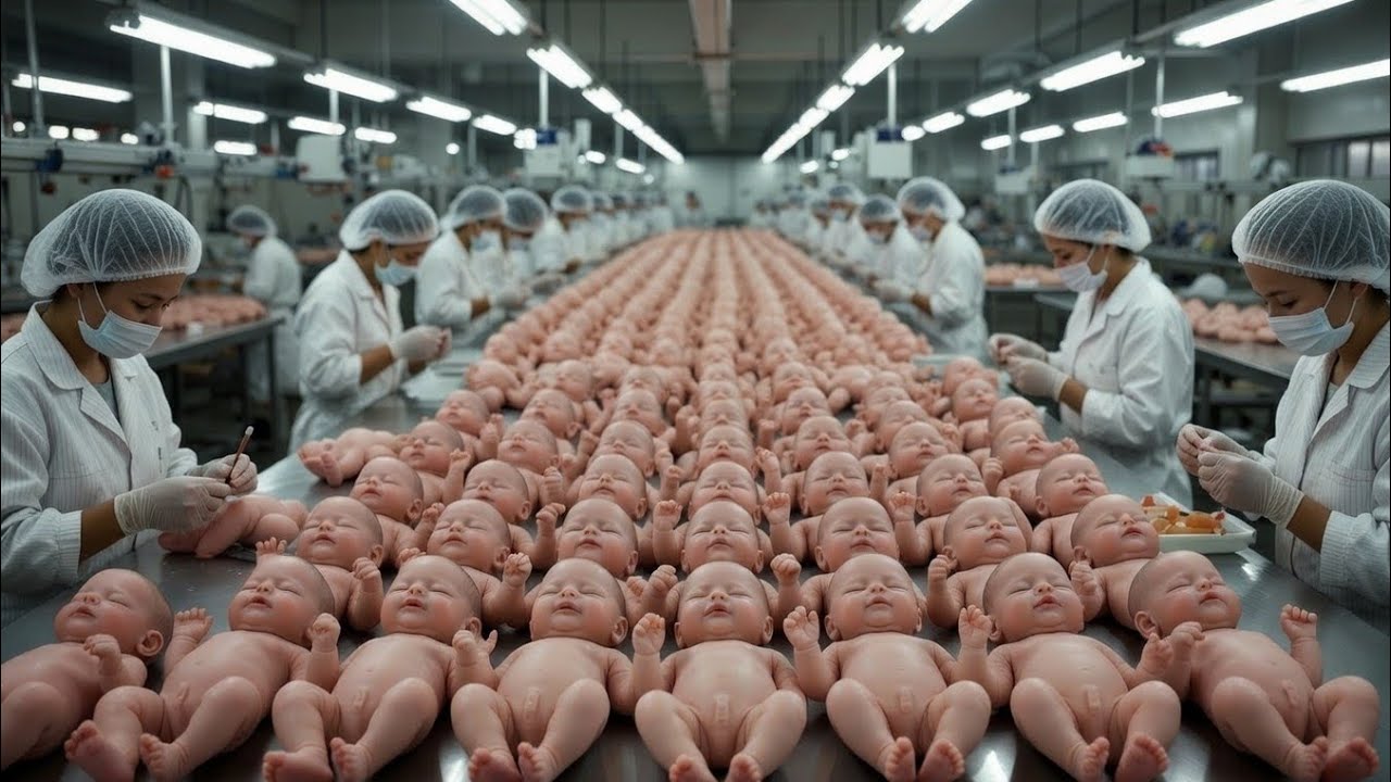 How Silicone Baby Dolls Are Made in Factory | Mass Production Process of Realistic Baby Dolls