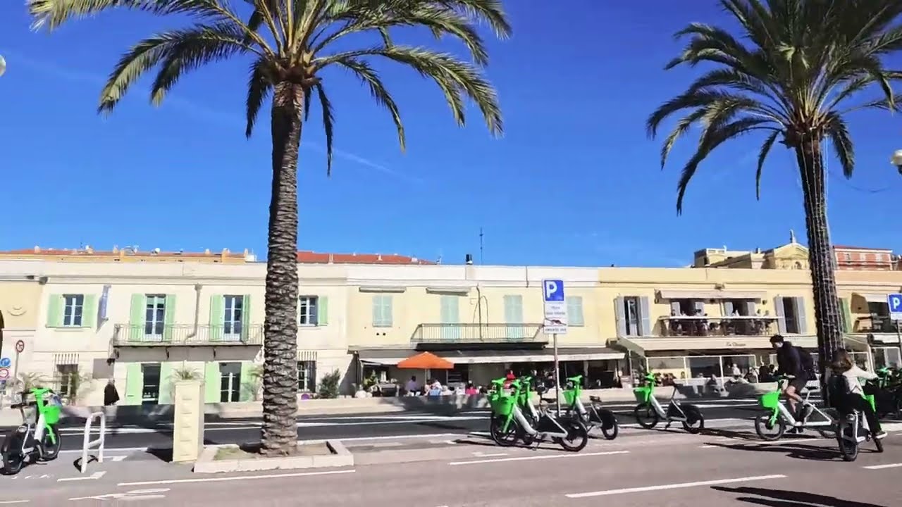 Walking by the beach  - Winter Nice France