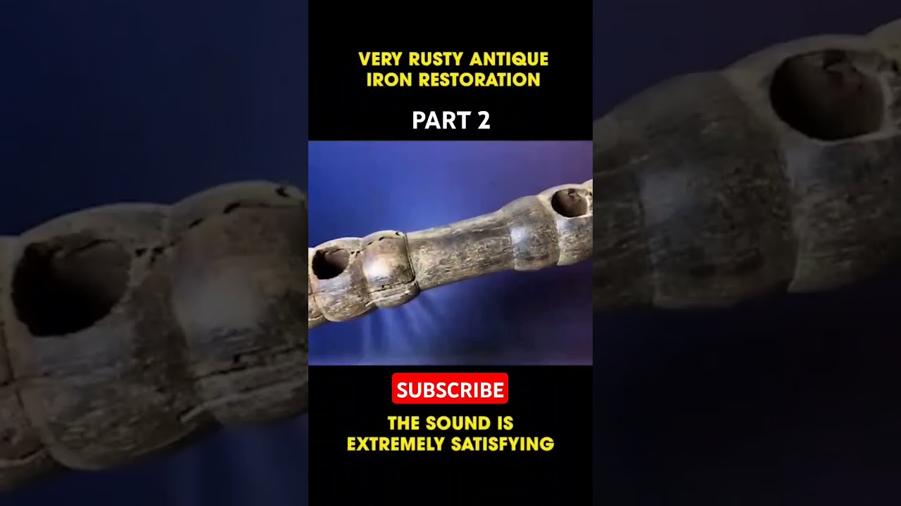 RUSTY ANTIQUE IRON RESTORATION PART 2 