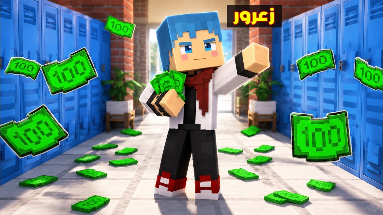 فلم ماين كرافت : زعرور الطالب الغني 🔥😱
