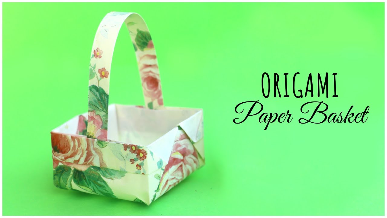 Origami Paper Basket How To Make Step by Step