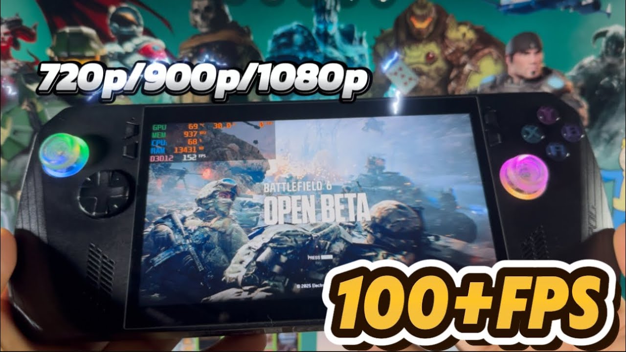Asus ROG Ally X | Battlefield 6 Performance Settings With Fsr All Resolutions Tested 