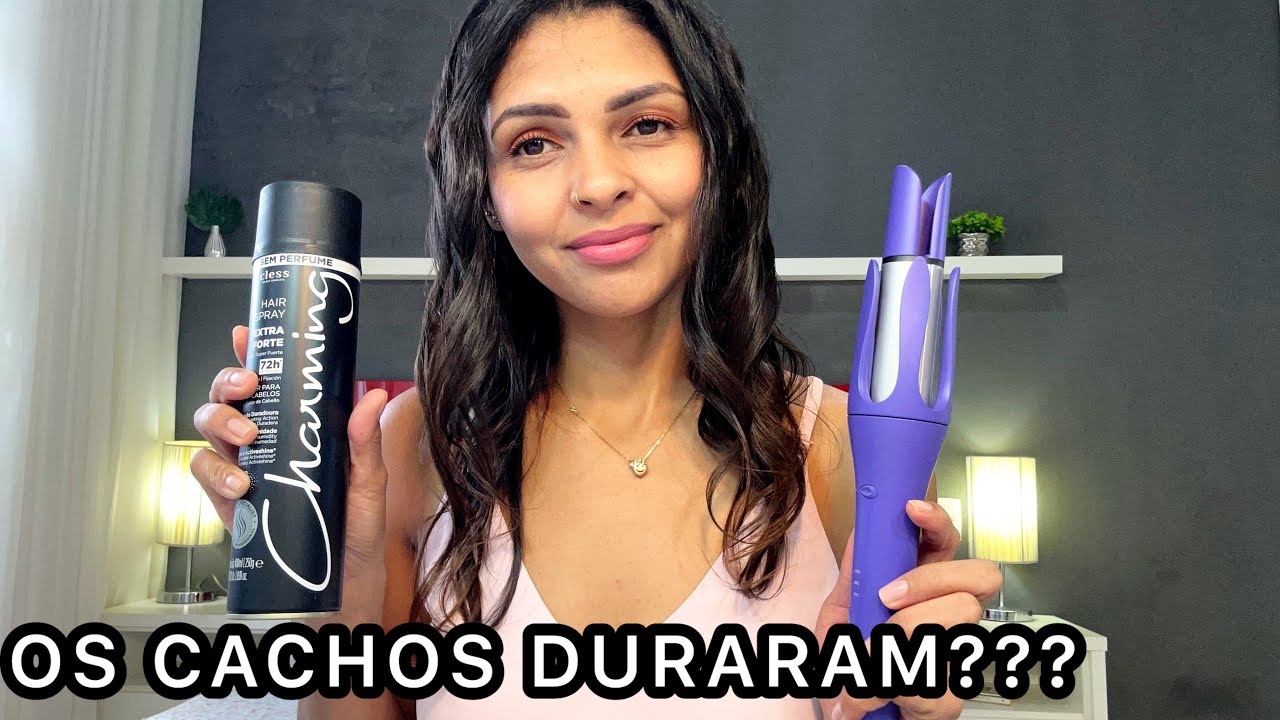 TESTANDO SPRAY FIXADOR E MODELADOR DE CACHOS AUTOMÁTICO RICCA #modeladordecachos #sprayfixador