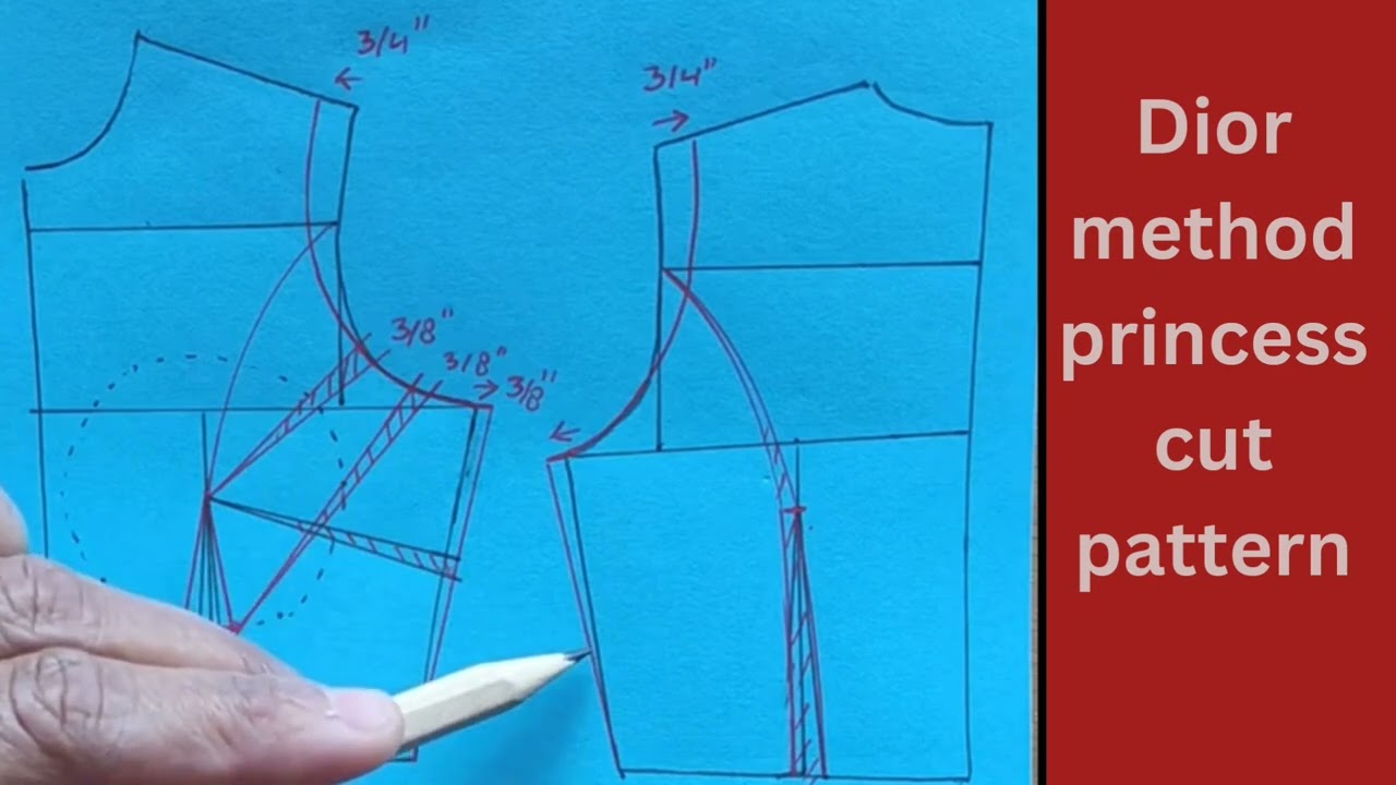 Dior method princess cut pattern