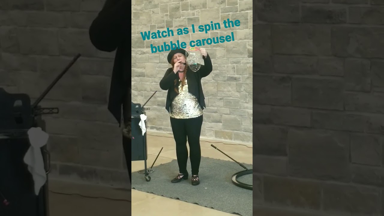 Spinning bubble carousel. #shorts #bubble #shortsvideo