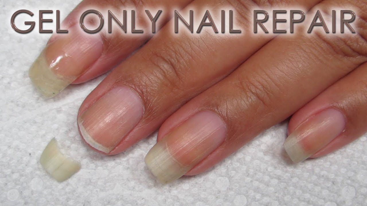 How to Fix a Broken Nail with Gel Only | DIY Nail Repair Tutorial