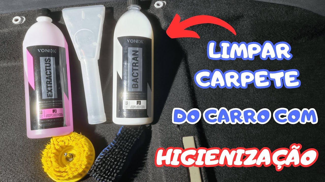 ✅COMO LIMPAR CARPETE DE CARRO - fazendo higienização