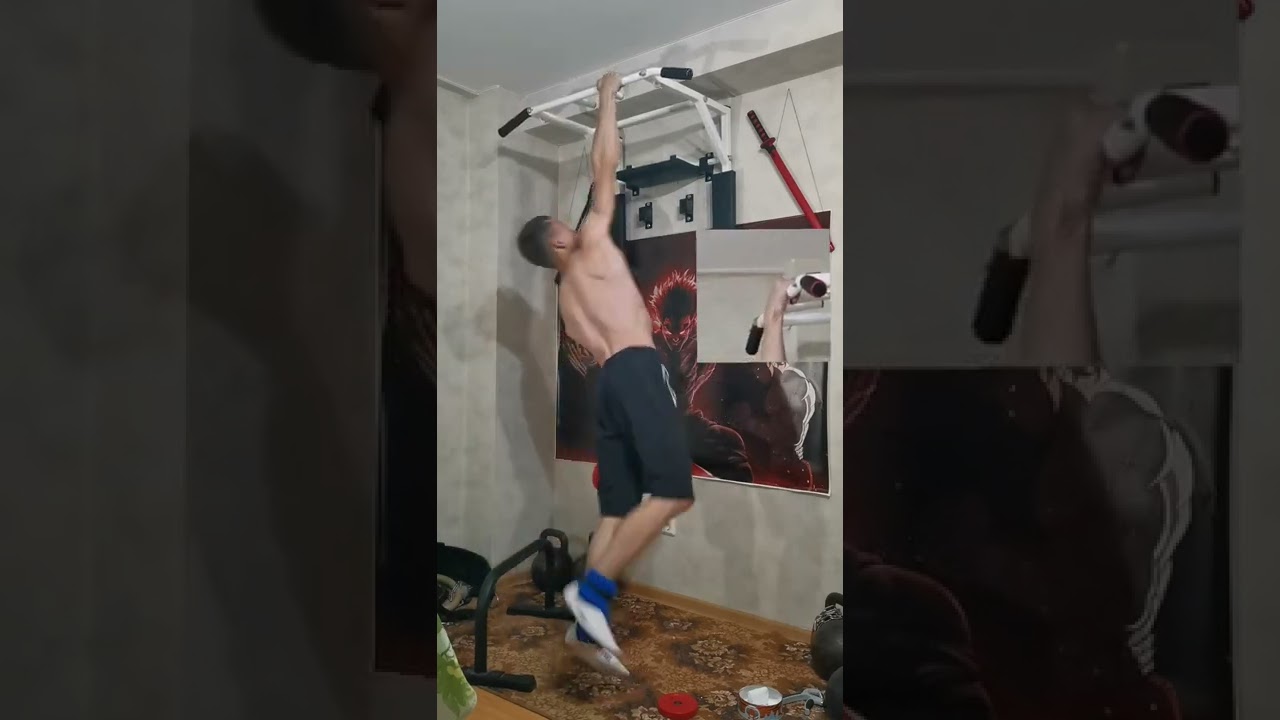 One arm pull up + 30 kg
