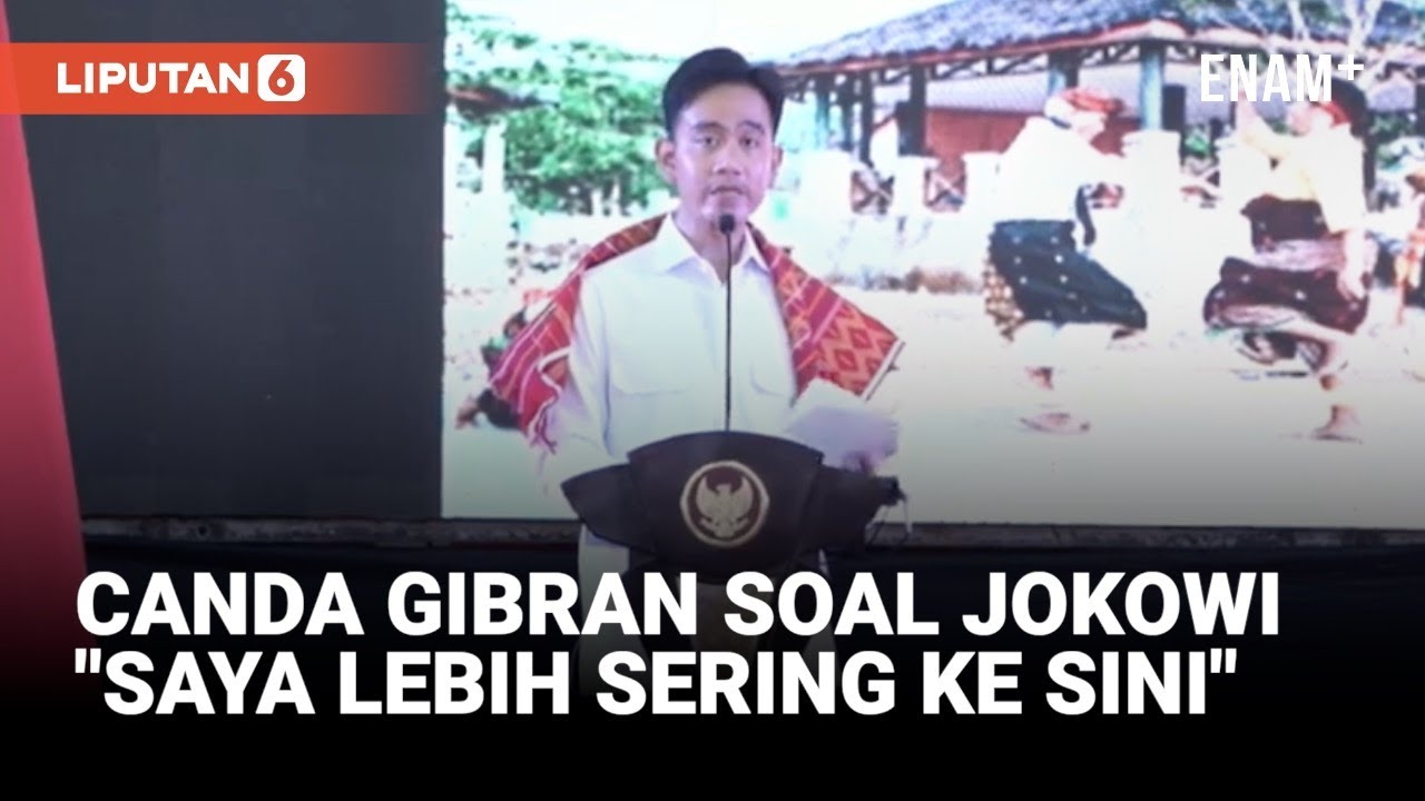 Momen Canda Wapres Gibran Soal Presiden Jokowi: Saya Akan Lebih Sering Ke Sini | Liputan6