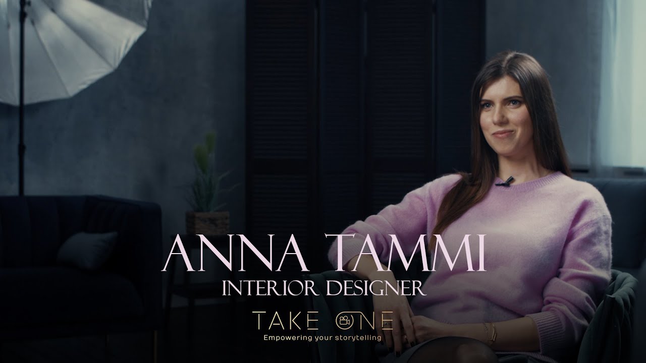 Video for interior designer Anna Tammi by TakeOne production and INK Photostudio (Tallinn).