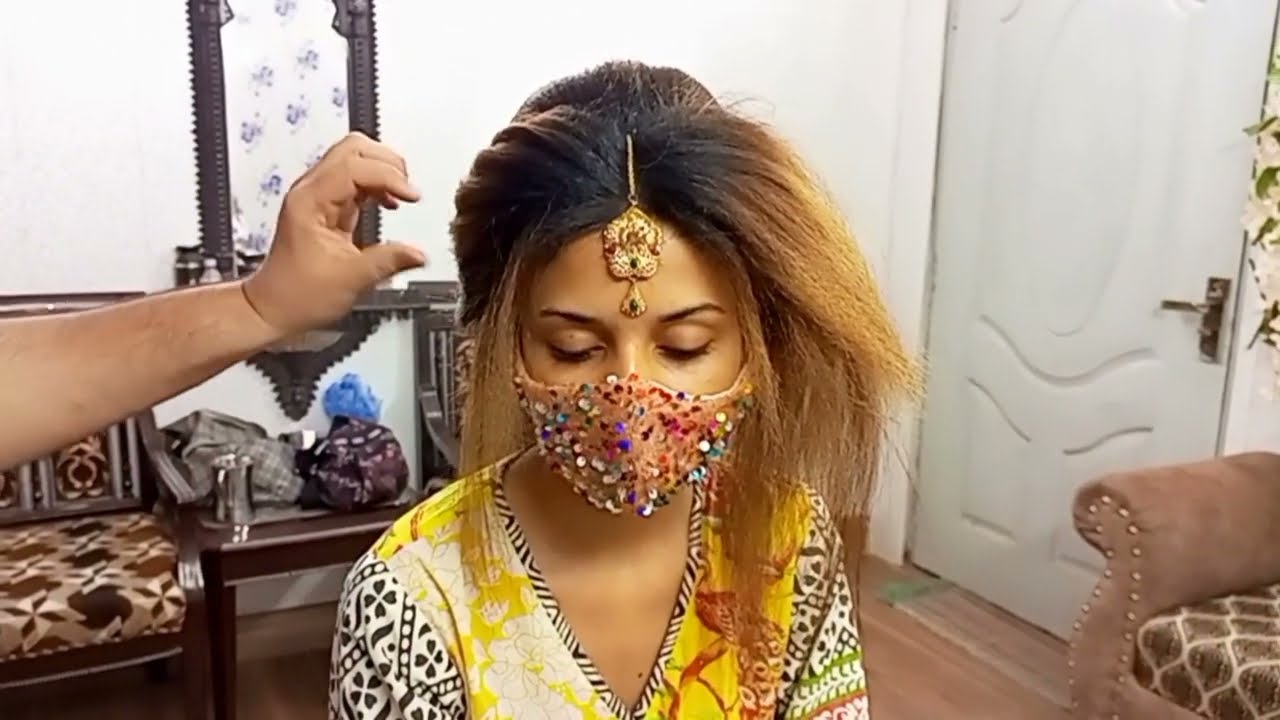 bride hair styling ( tutorial ) step by step