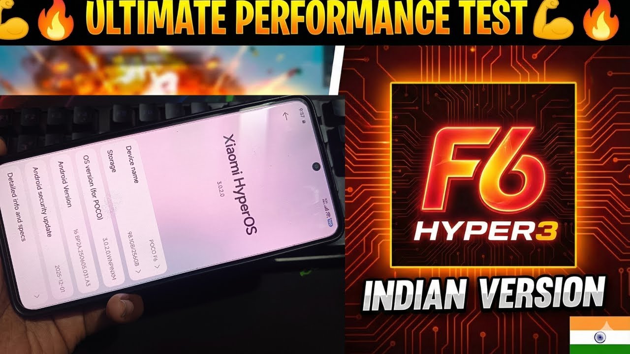 F6 HYPER3 INDIAN VERSION ULTIMATE PERFORMANCE TEST💪💪🔥🔥