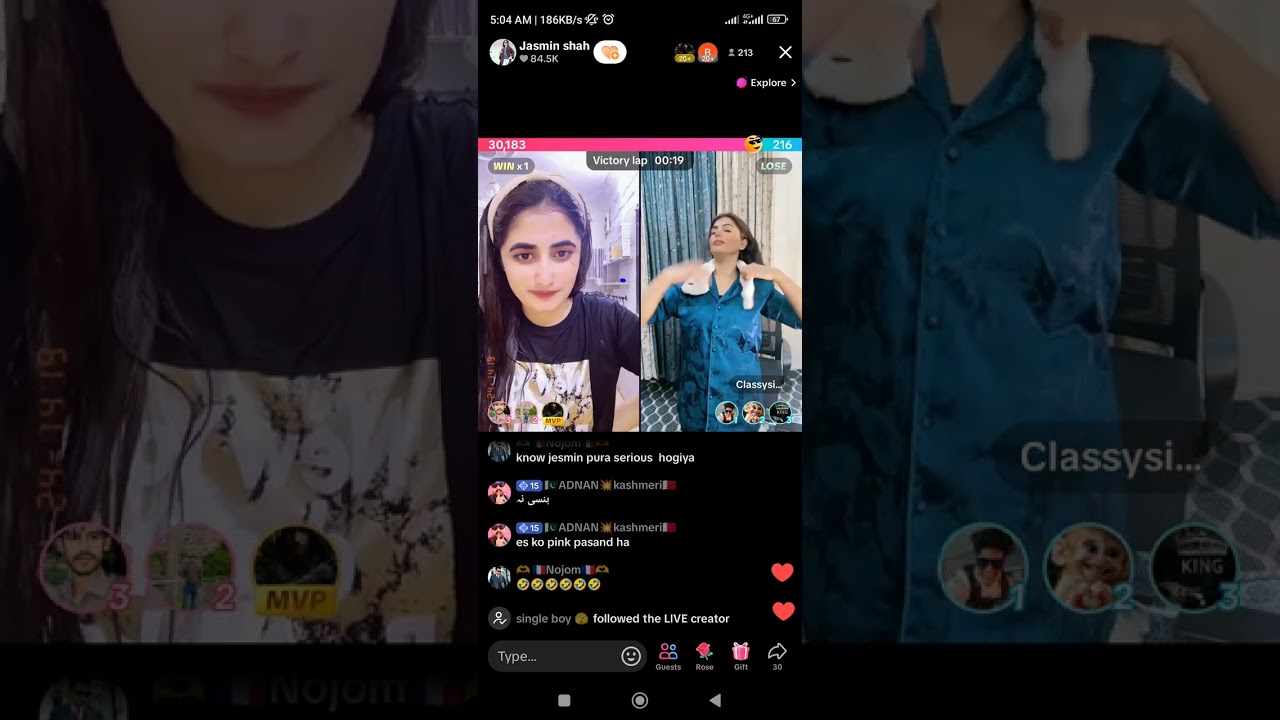 🥵🔥sidra vs jasmeen hot punishment 🥵🔥 TikTok live punishment 🥵🔥