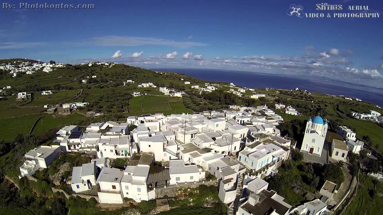 Sifnos Kato Petali Village Aerial View