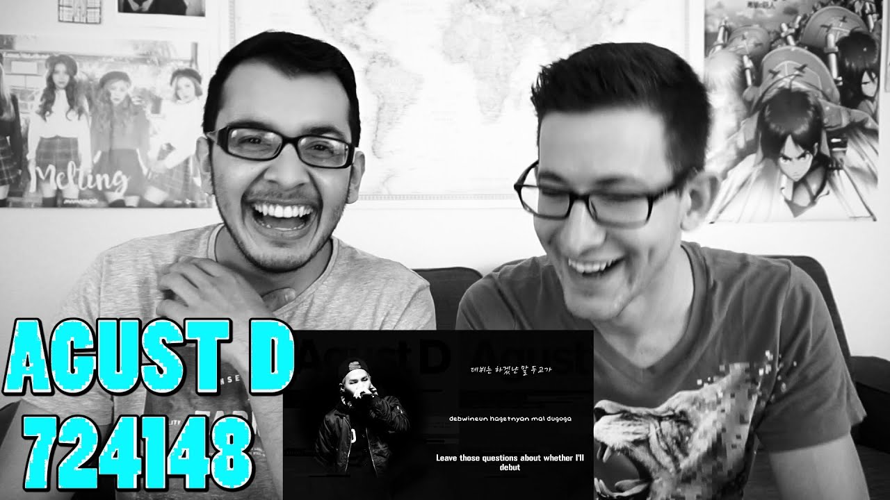 AGUST D - 724148 치리사일사팔 Lyrics Reaction