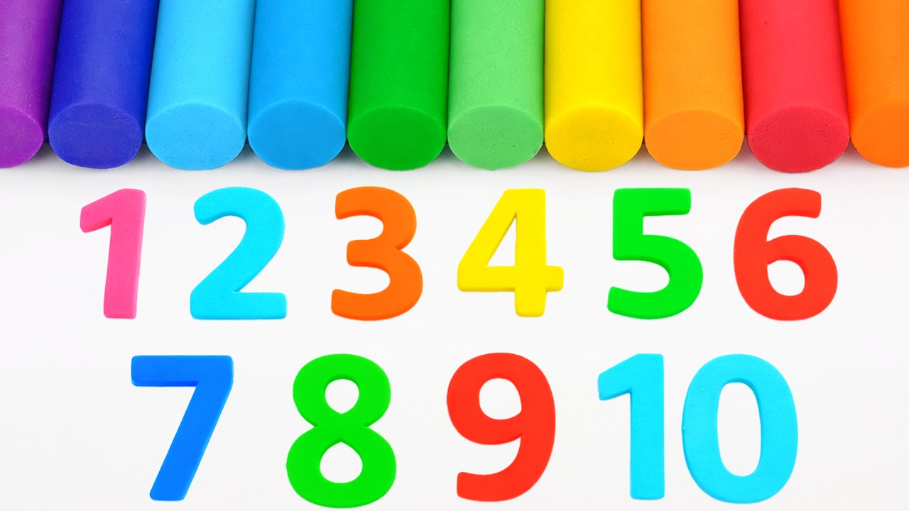 Best Learning Numbers & Colors with Play Doh 🔢🌈| Count 1 to 10 | Preschool Toddler Learning Video