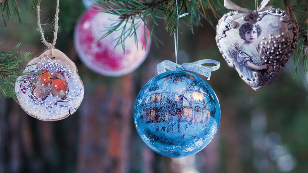 Новогодние шары своими руками. Декупаж новогодних шаров