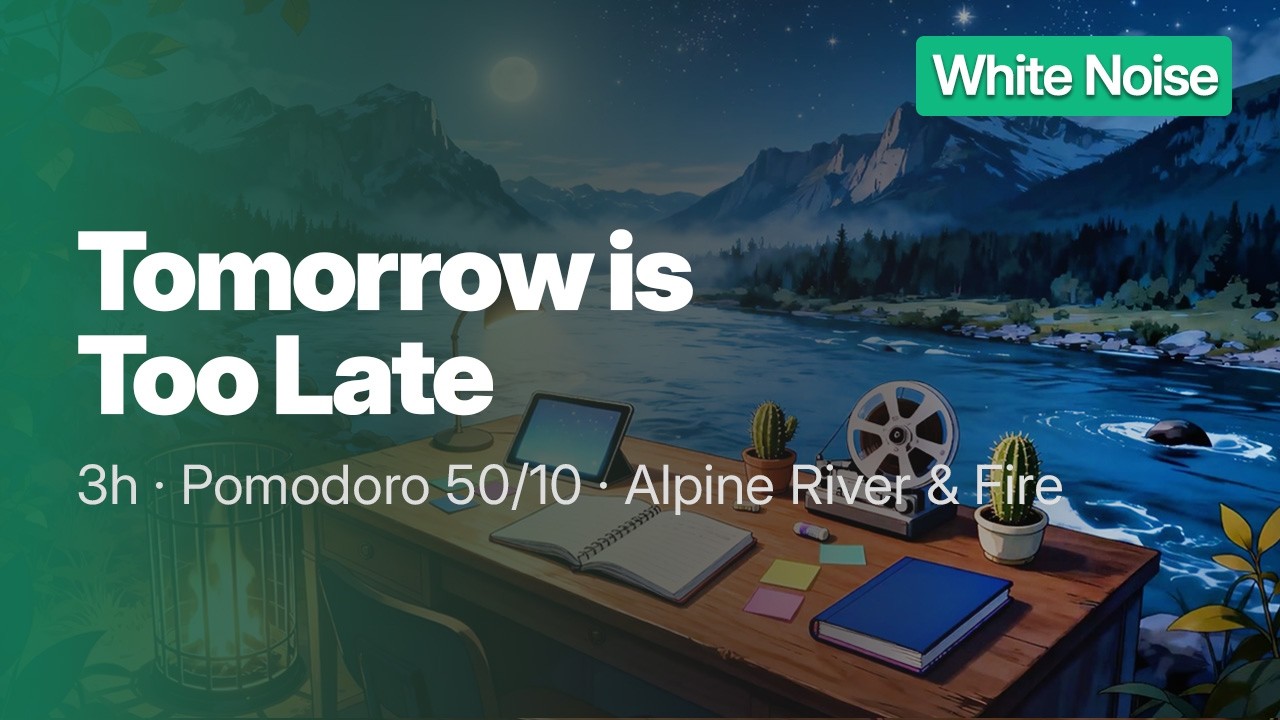 Late Night Study (NO Ads in Focus Time) Pomodoro 50/10 + Lofi Music