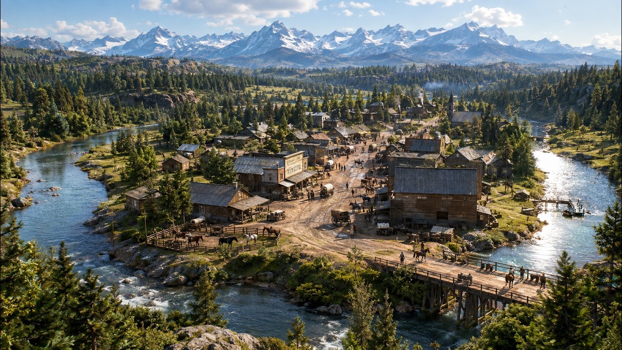 КАК СТРОИЛАСЬ АМЕРИКА С НУЛЯ? НОВАЯ ИГРА ПРО СТРОИТЕЛЬСТВО НА ДИКОМ ЗАПАДЕ WILD WEST PIONEERS!