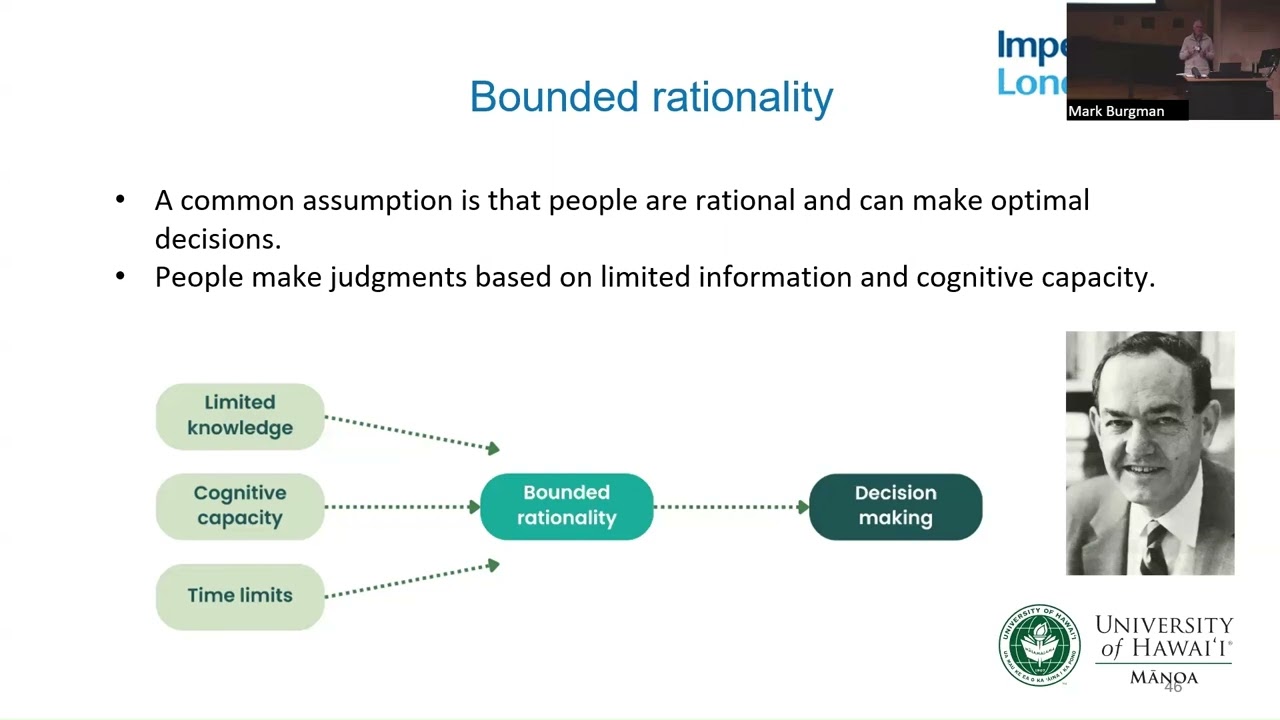 15. Mark Burgman – University of Hawaiʻi: Evidence and reasoning in conservation decisions