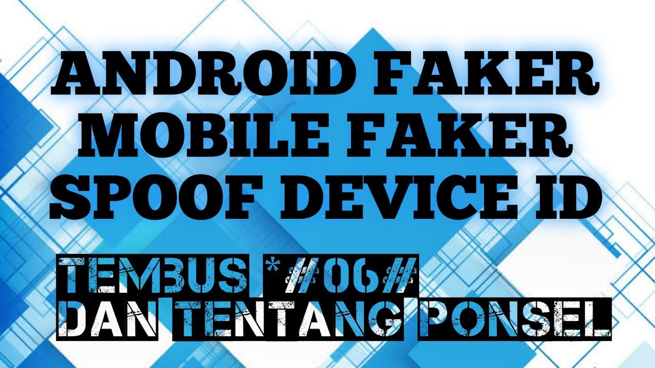 SETTING SPOOF DEVICE ID DAN DEVICE BRAND TEMBUS SEMUA || VERSI SAYA | ANDROID FAKER || MOBILE FAKER