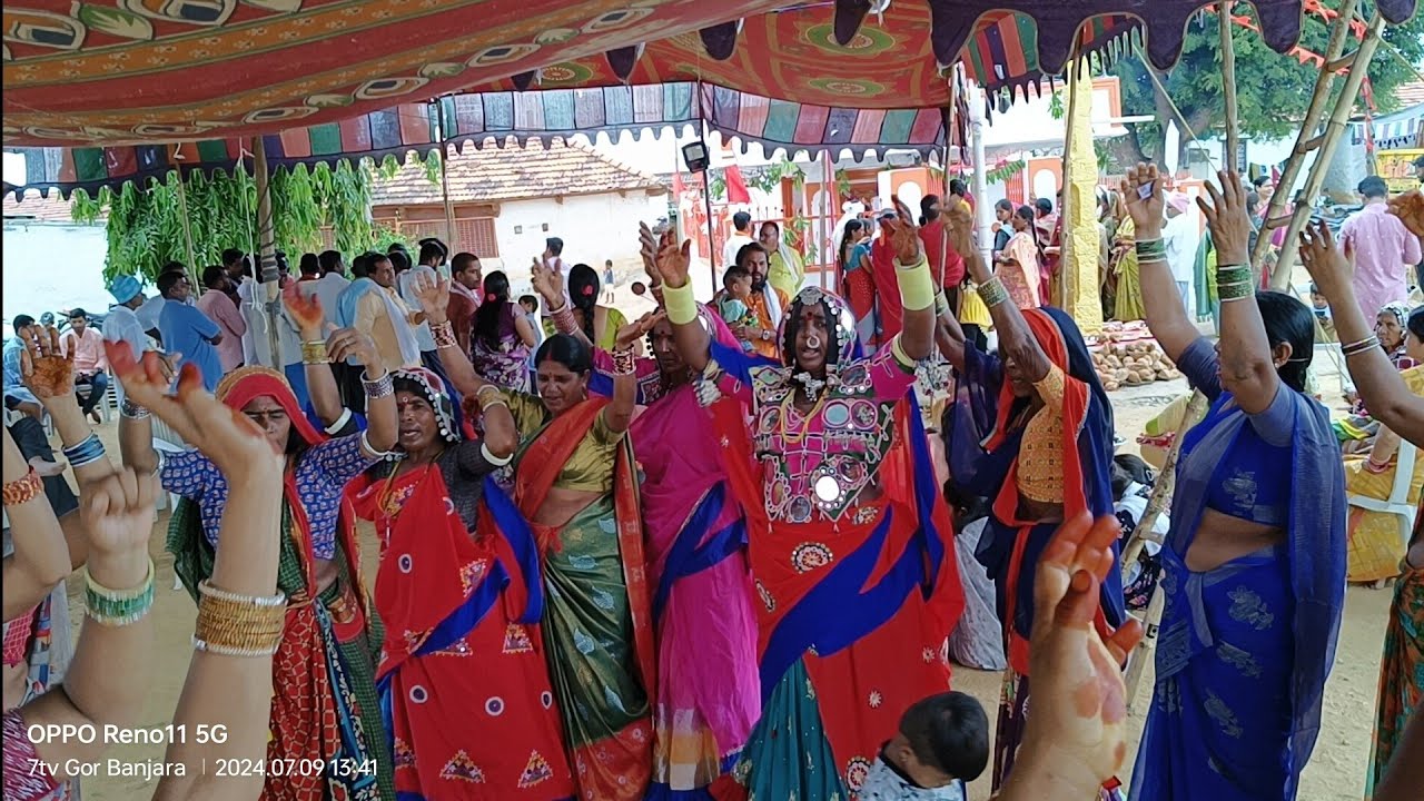 Banjara Traditional Songs Group Dance Gongloor Thanda Sangareddy Temple Pooja 7tv Gor Banjara