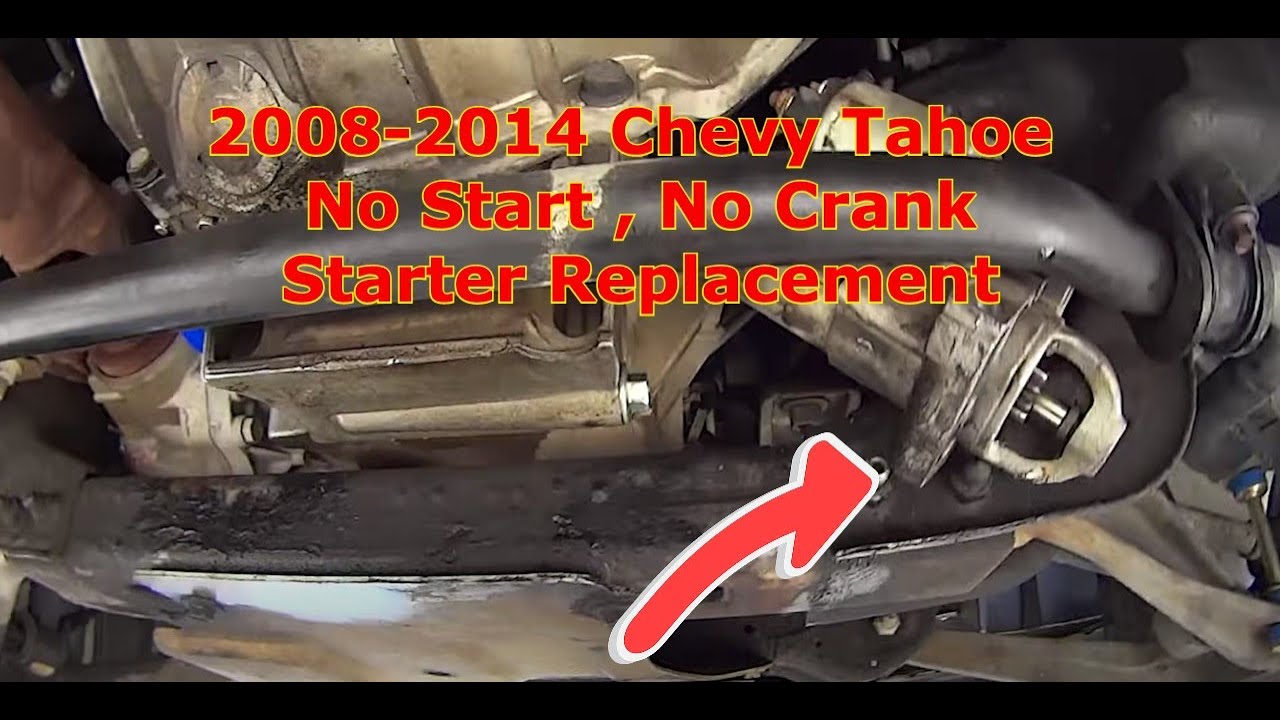 Как заменить стартер на Chevrolet Tahoe 2008-2014 годов.