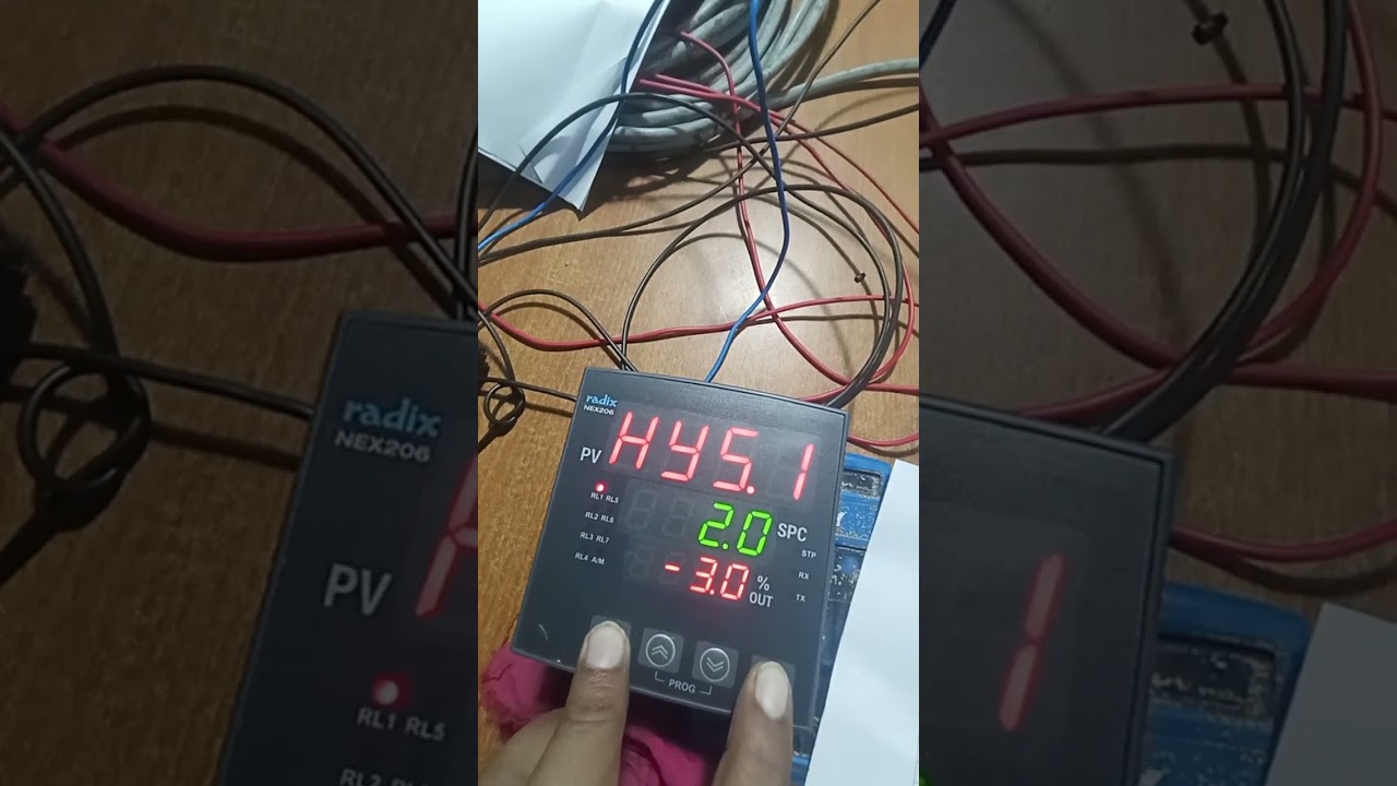 Control valve controlling in PID mode by Radix NEX206 PID controller