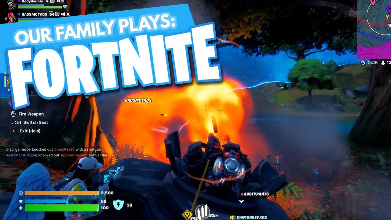 Our Family Plays: Fortnite - Tanks And No Building?
