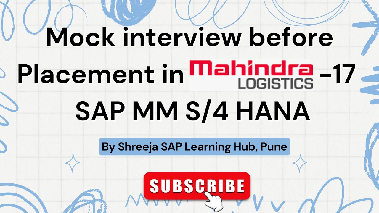 Mock interview conducted Before Placement in Mahindra | SAP MM  | Best SAP Courses in Pune