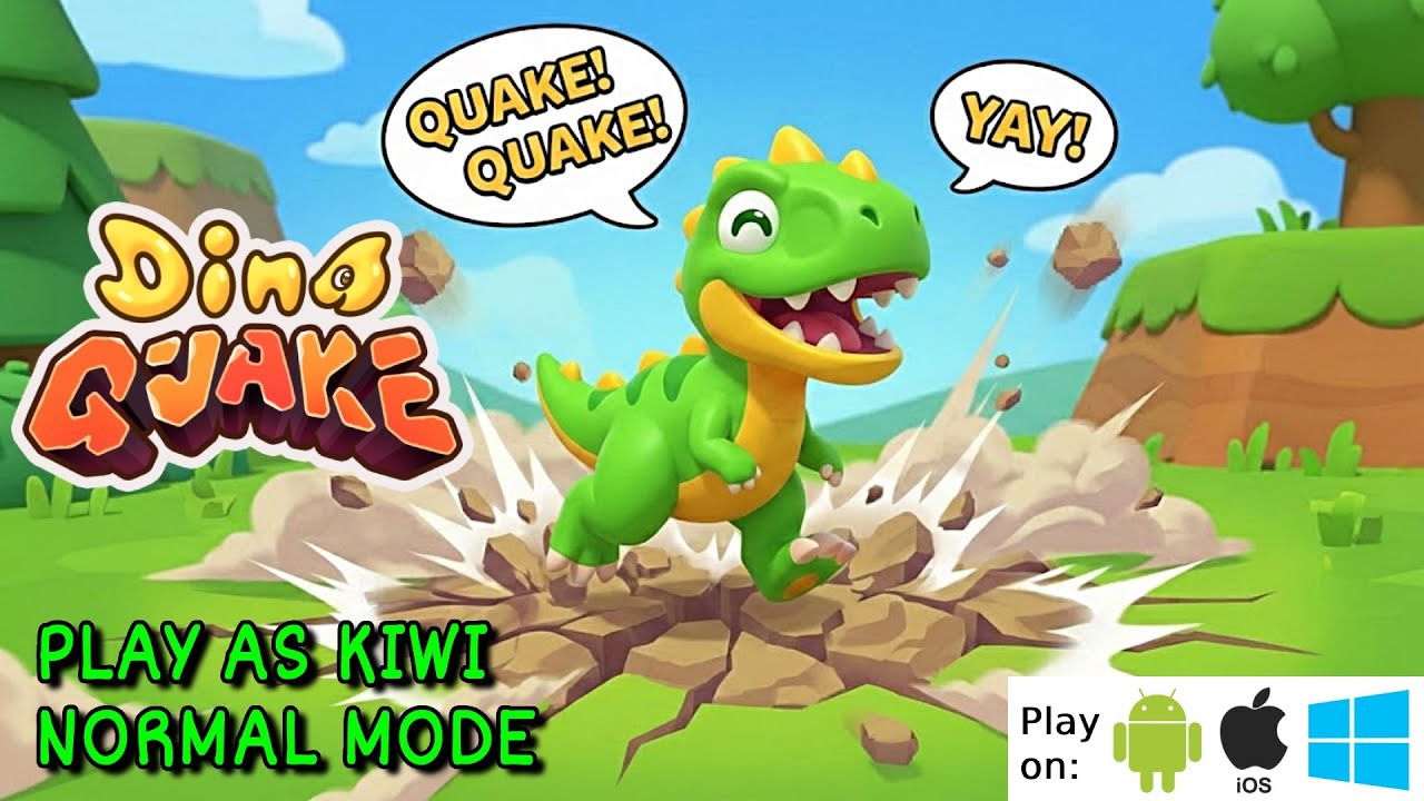 DINO QUAKE - PLAY AS KIWI - DIFFICULTY NORMAL - KUKUWADEWI TV
