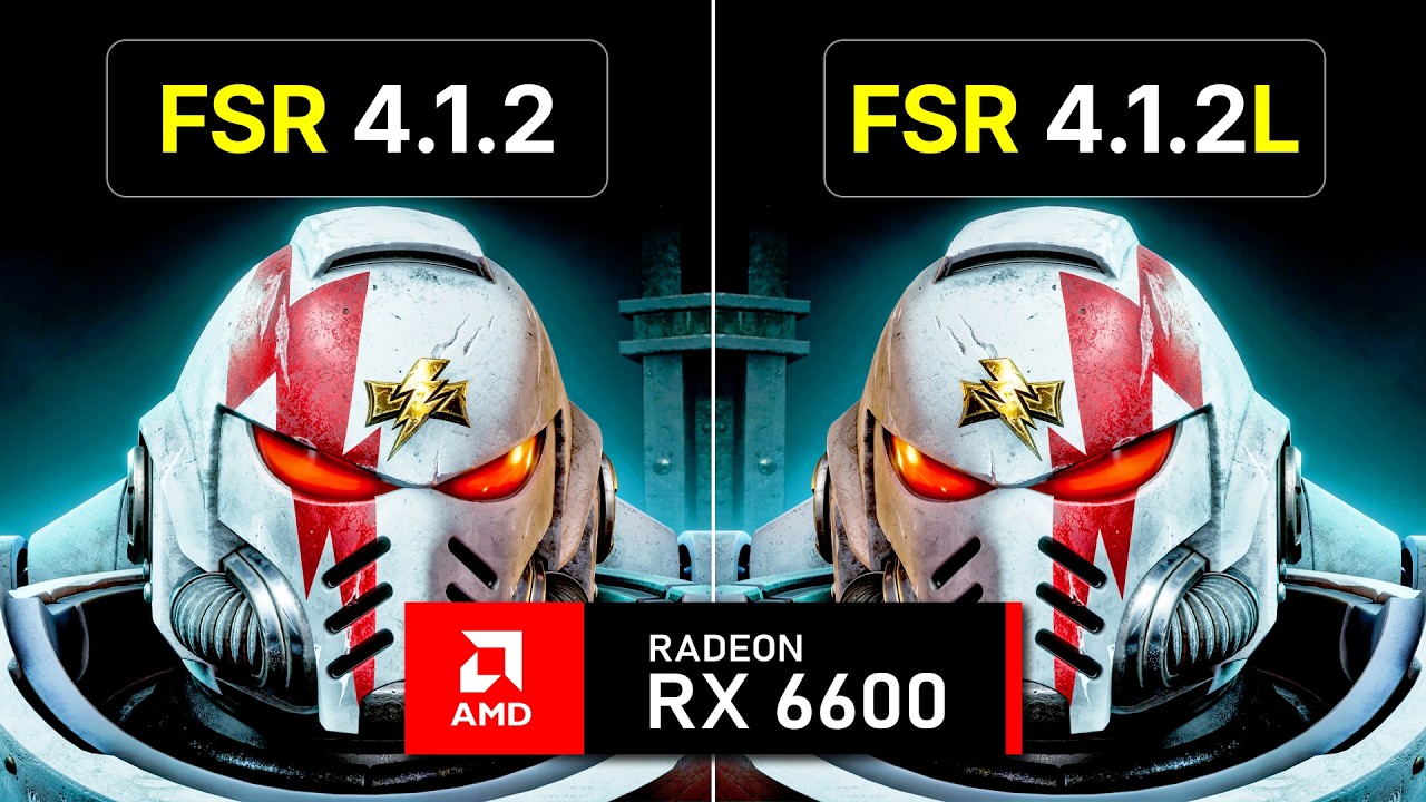 FSR 4.1.2 vs FSR 4.1.2 LITE (RX 6600) - Warhammer 40,000: Space Marine 2