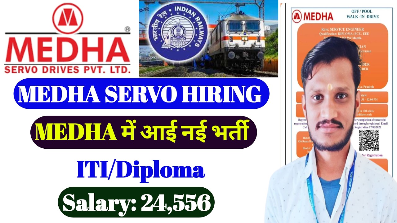 Medha Servo Drives Recruitment 2026 | ITI & Diploma Jobs | Freshers Apply Now  | Medha interview