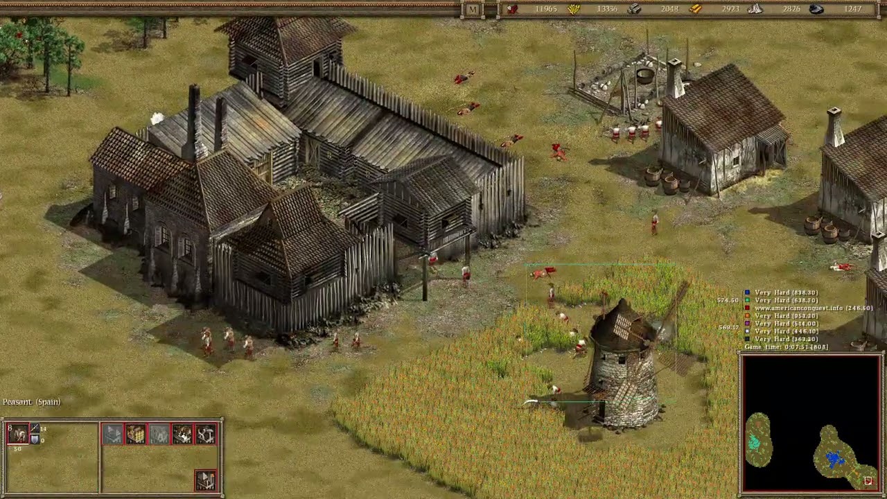 American Conquest 3vs4 Spain (crash)