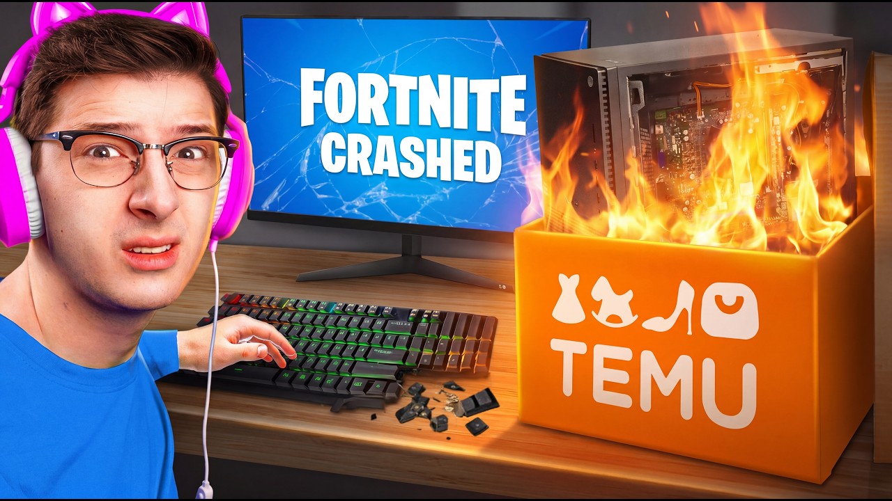 Fortnite on *CHEAPEST* TEMU Gaming Setup