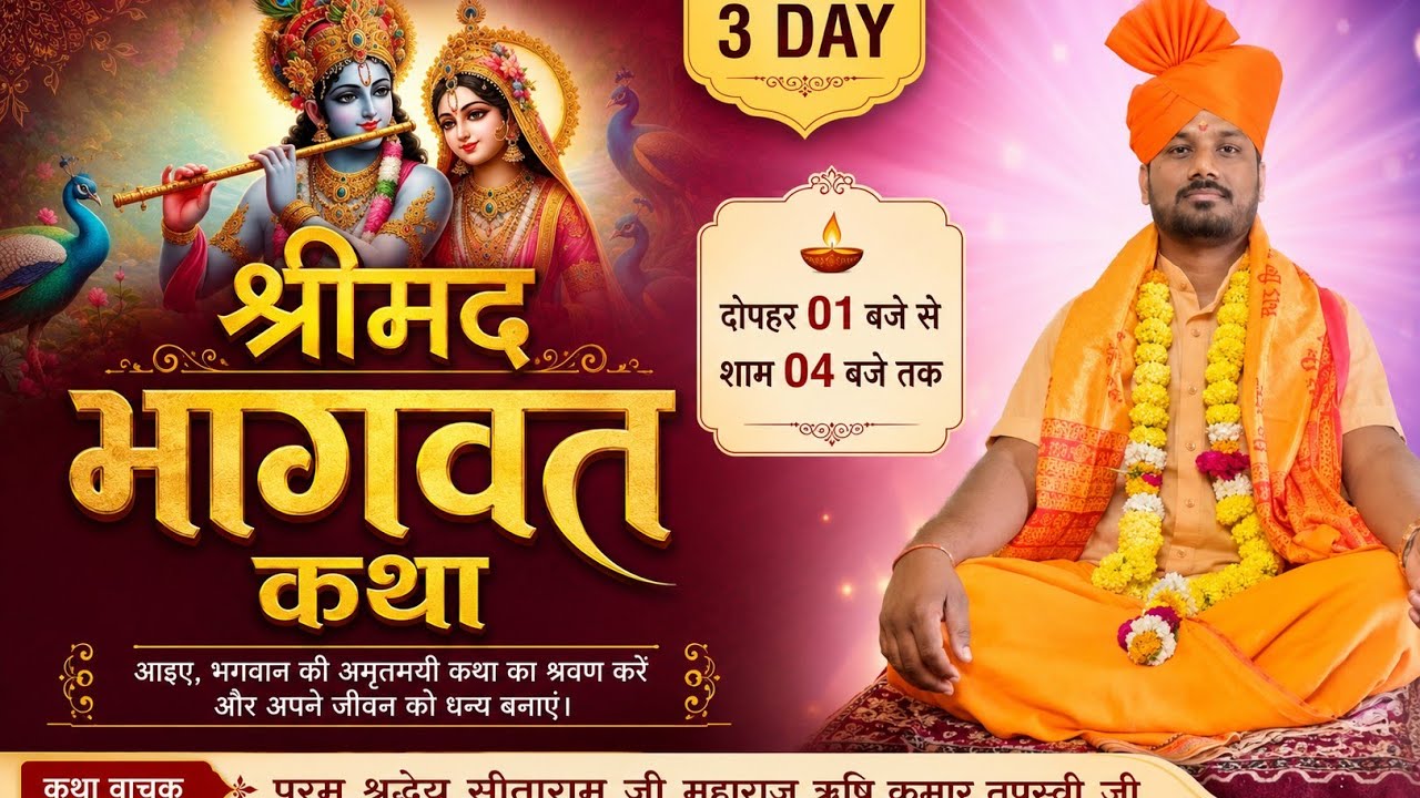 .LIVE  // 03// परम् श्रद्धेय सीताराम जी महाराज ऋषि कुमार तपस्वी  मो,7000255535, कथा स्थल थावरी डोमा,