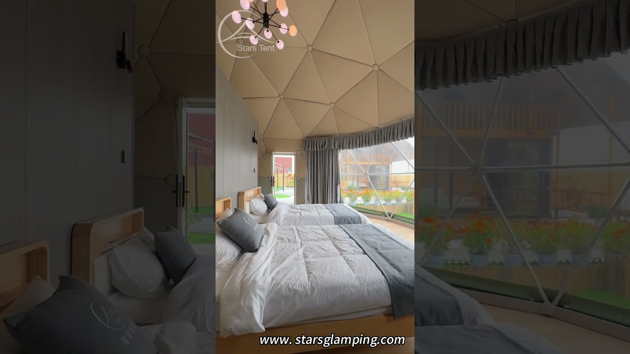 Our dome tents make your camping experience as comfortable as home #glamping #luxuryhotel