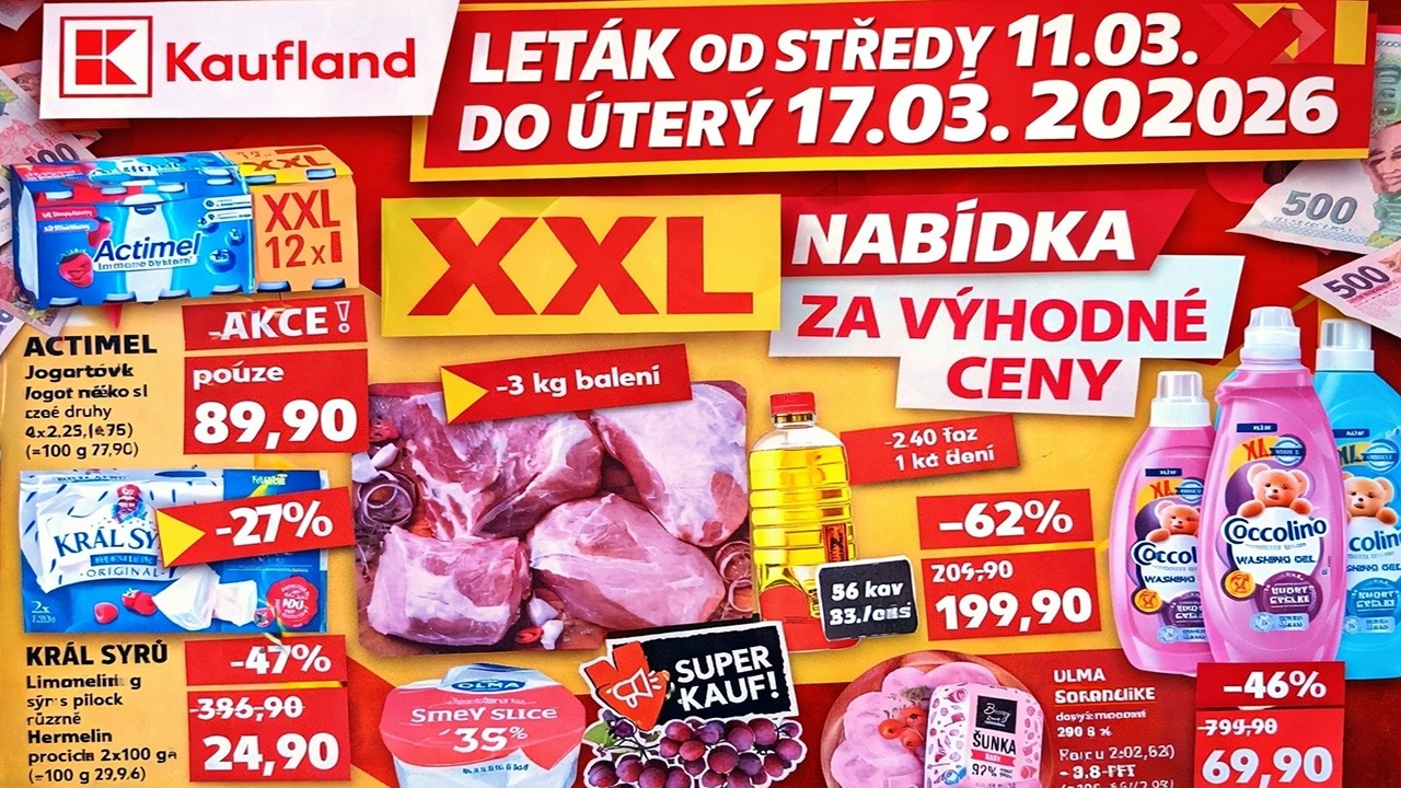 KAUFLAND LETÁK OD 11.03.2026! 🛒 MEGA SLEVY & Nejlepší akce týdne! 🔥 Co se vyplatí koupit!
