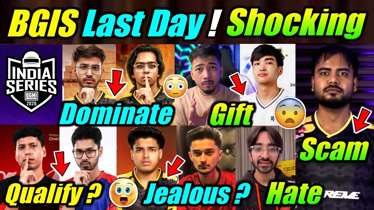 BGIS R4 Last Day 😳 T1 Teams in Danger ⚠️ Scout on Godl, Shadow 😮 Jelly, Aaru, Antaryami News 
