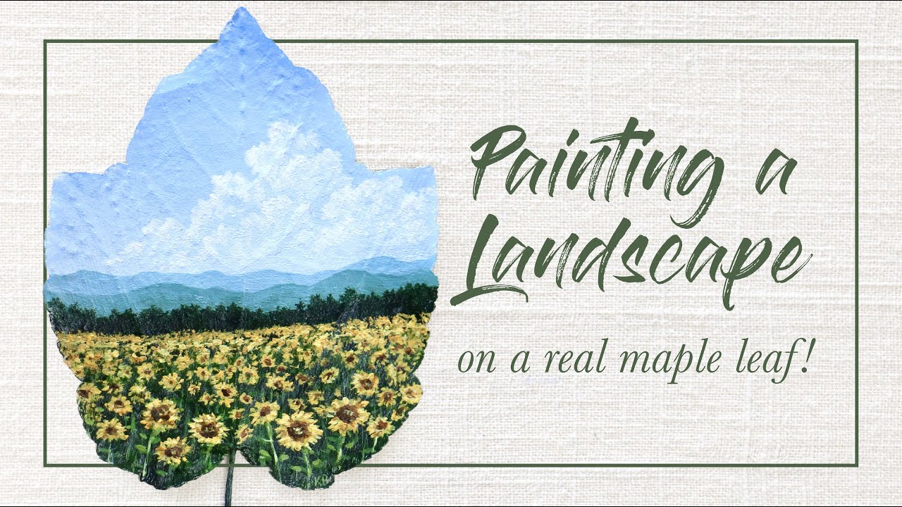 Paint With Me! | How I Use Real Leaves as Canvas
