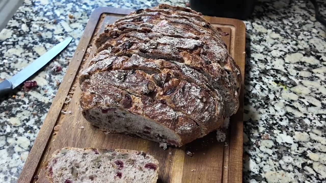 Homemade  kneaded bread sandwich