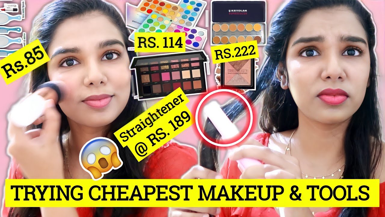 🔥I Tried CHEAPEST MAKEUP From MEESHO | Trying & TESTING Weird BEAUTY TOOLS from Meesho | Tamil |