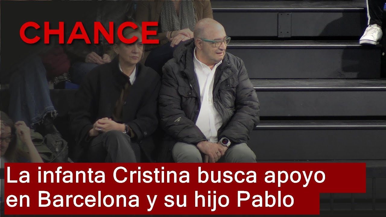 La infanta Cristina se refugia en Barcelona y en su hijo Pablo ante la situación del Emérito