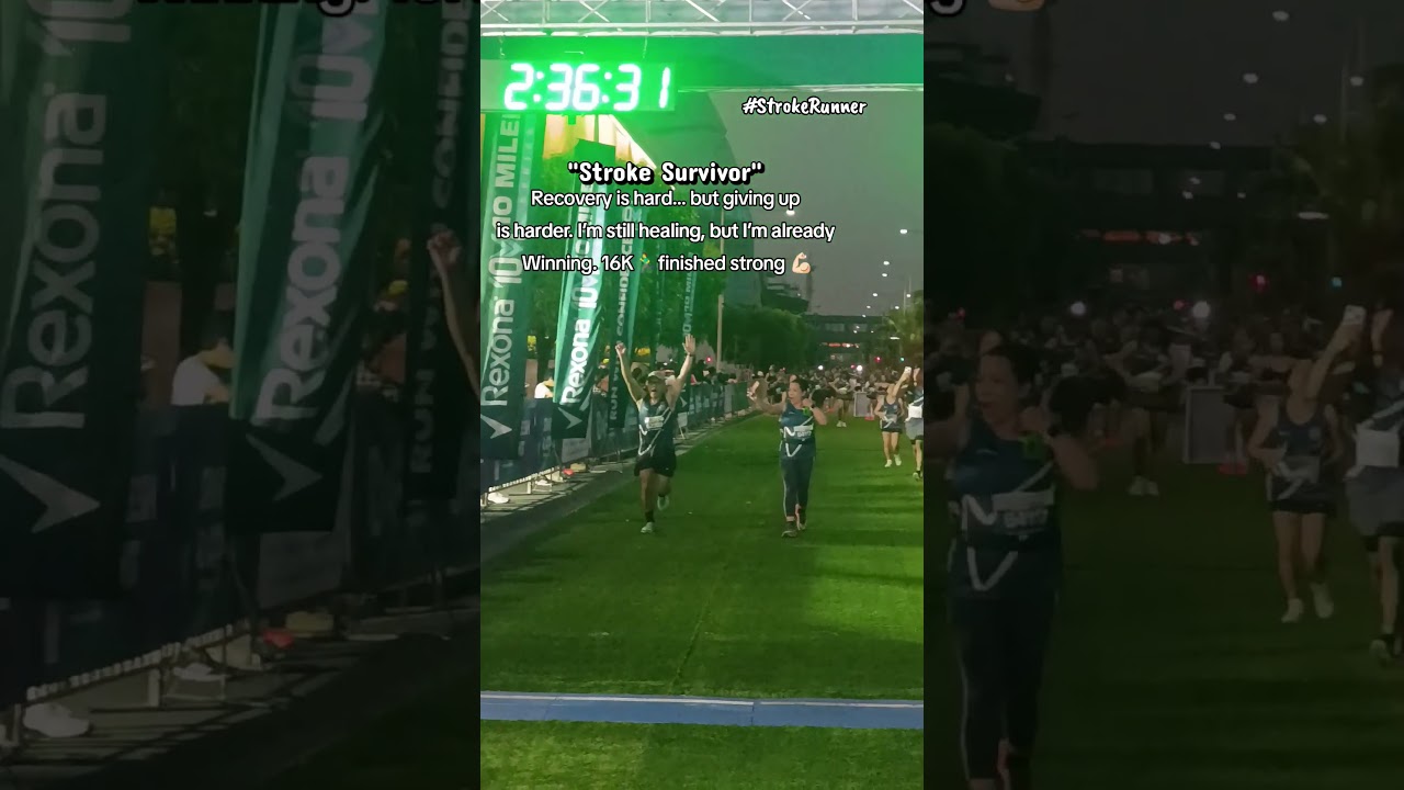 Моя самая длинная пробежка #rexona10milerseries #strokesurvivor #strokerunner #runph #finishstron...